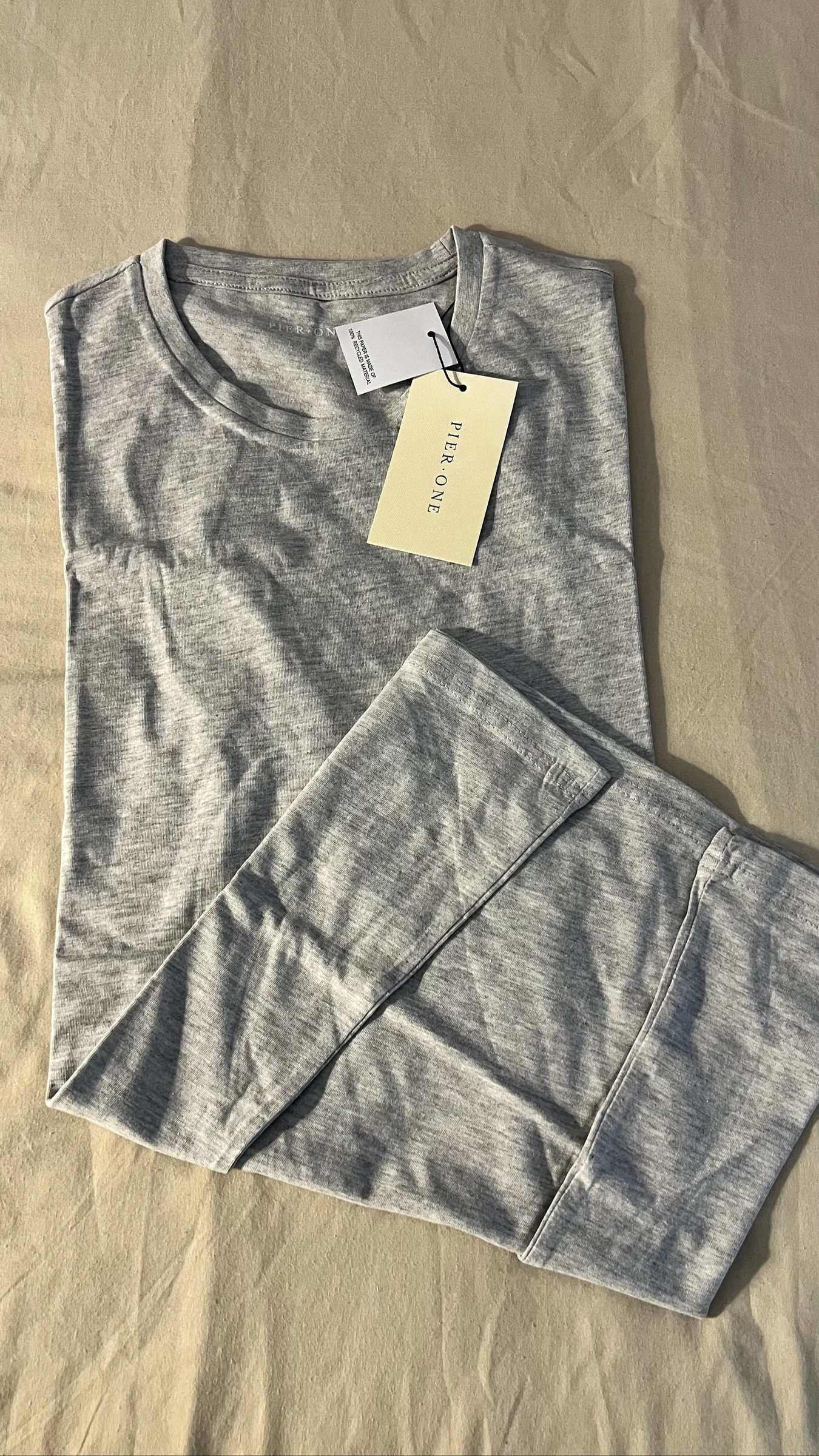 Camiseta Masculina Cinza Gola Redonda Macia e Clássica – photo 3